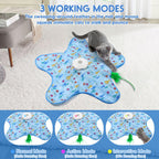 Interactive Unpredicatable Moving Feather Hunting Cat Toy