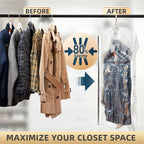 Oubaokki Clear 5-Slot Hanging Garment Dust Cover