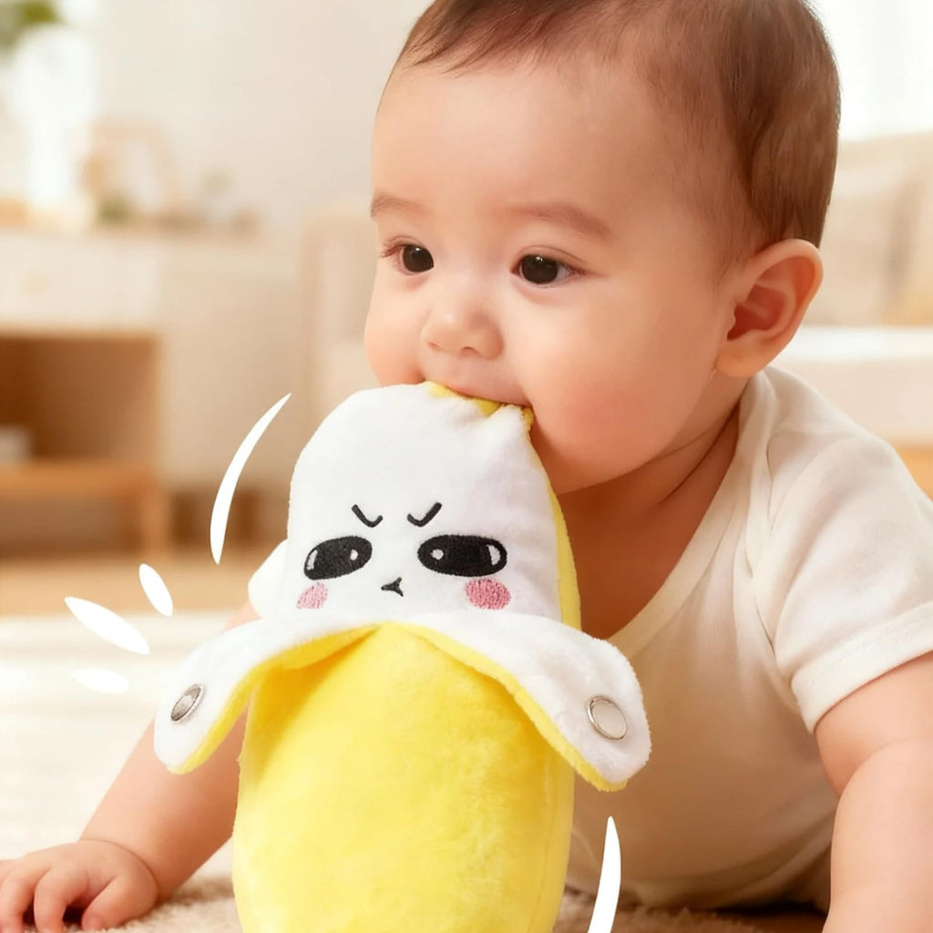 Interactive Music Plush Toy Set – Banana, Strawberry & Carrot Electric Plush Toys for Parent-Child Interaction