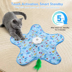 Interactive Unpredicatable Moving Feather Hunting Cat Toy