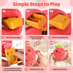 Interactive Music Plush Toy Set – Banana, Strawberry & Carrot Electric Plush Toys for Parent-Child Interaction