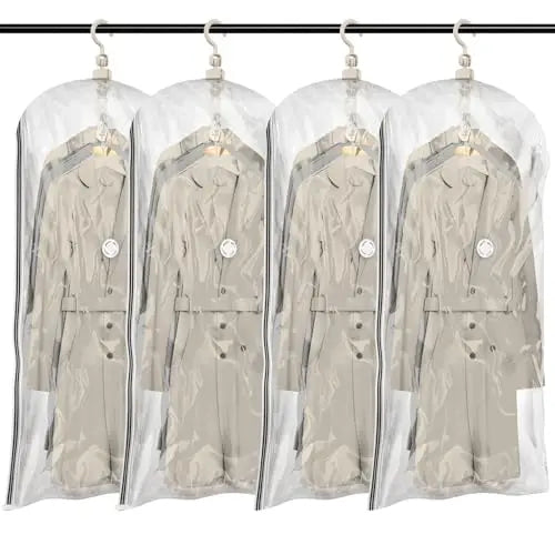 Oubaokki Clear 5-Slot Hanging Garment Dust Cover