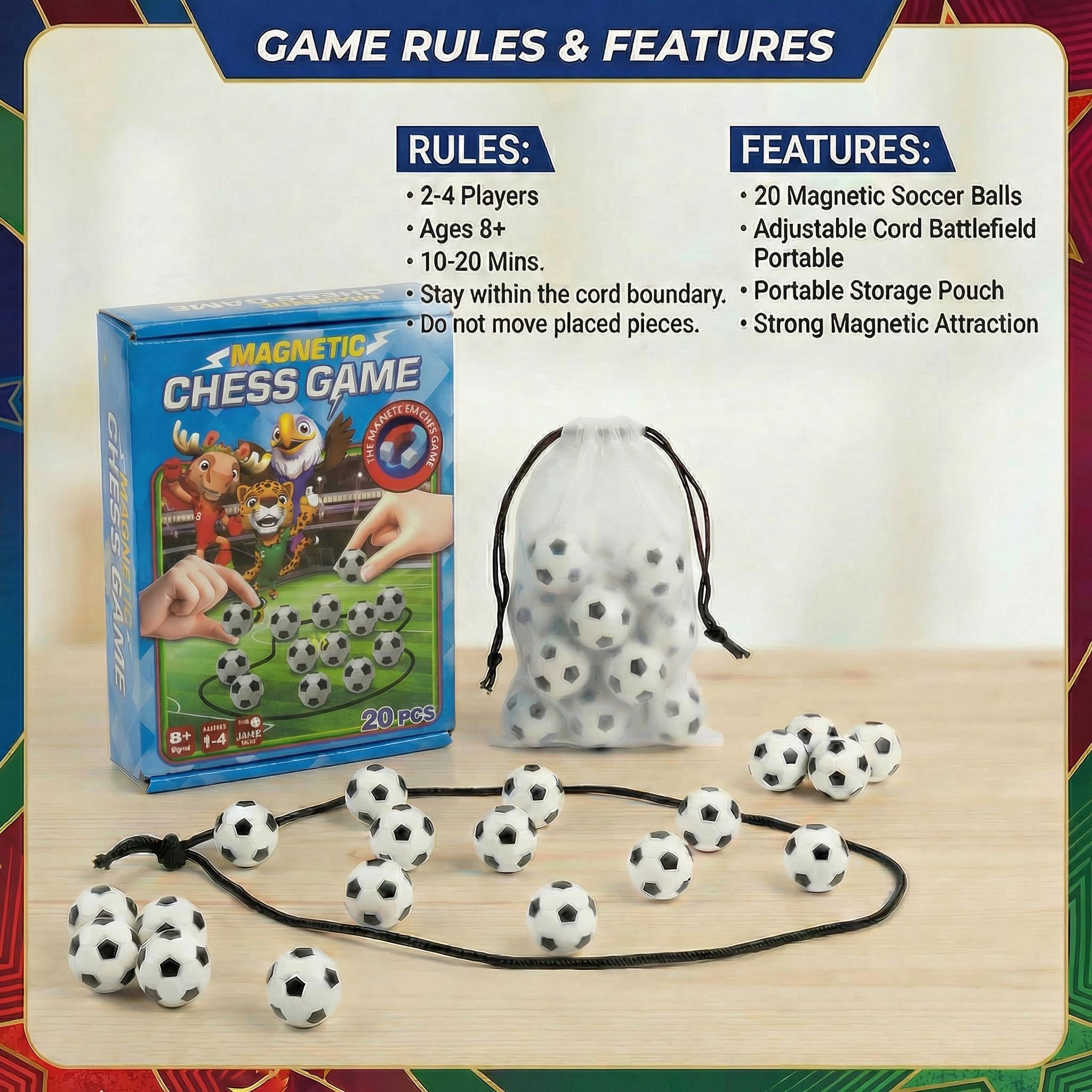 Oubaokki Magnetic Soccer Chess Game – 2026 Edition