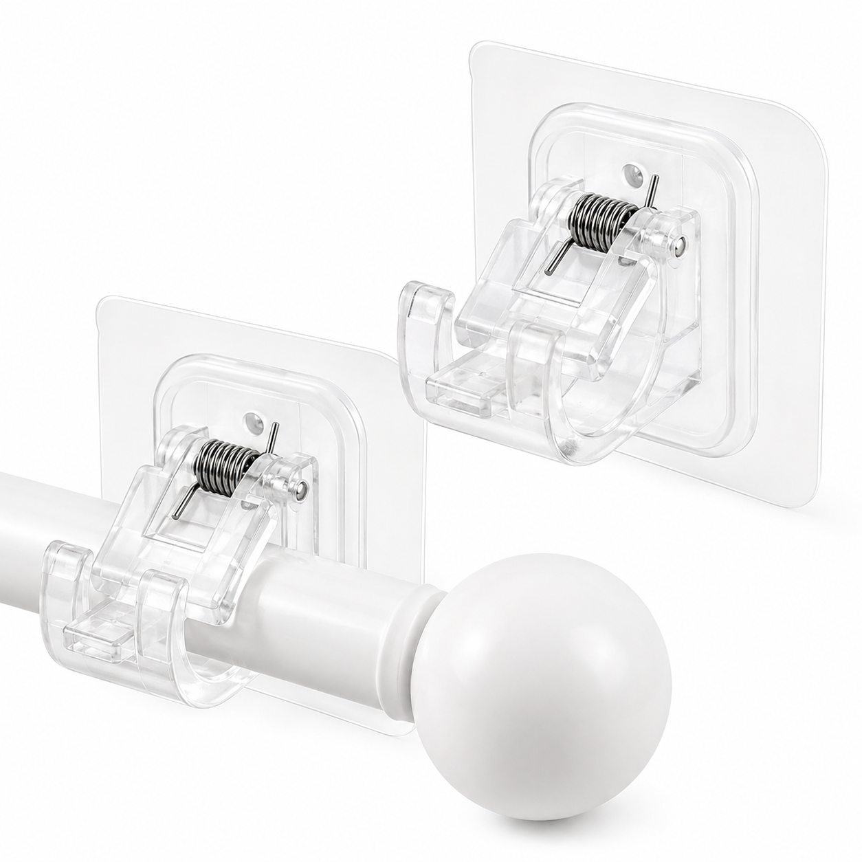 EasyMount No-Drill Curtain Rod Brackets