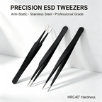 Anti-Static Precision Tweezers for Electronics, Jewelry & Watch Repair