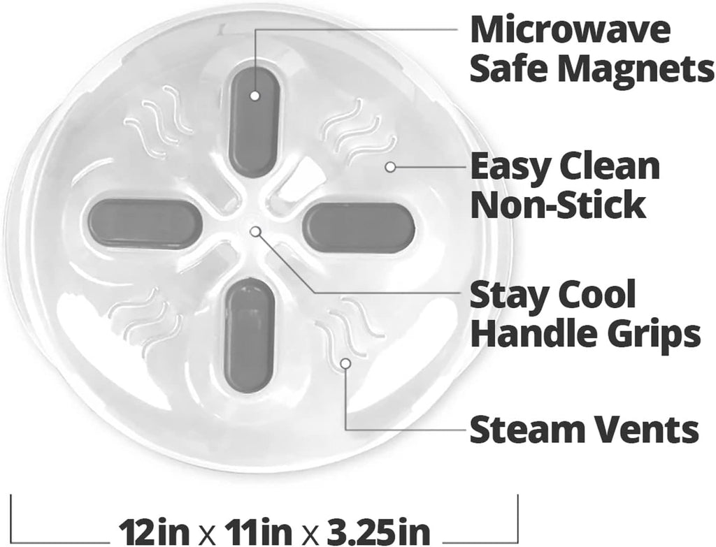 Oubaokki Magnetic Splatter Cover That Stores Inside Your Microwave