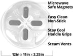 Oubaokki Magnetic Splatter Cover That Stores Inside Your Microwave