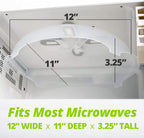 Oubaokki Magnetic Splatter Cover That Stores Inside Your Microwave