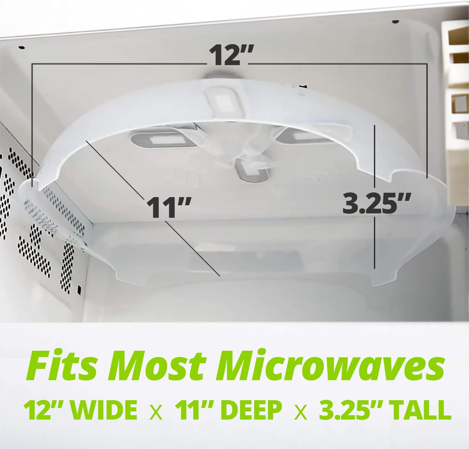 Oubaokki Magnetic Splatter Cover That Stores Inside Your Microwave