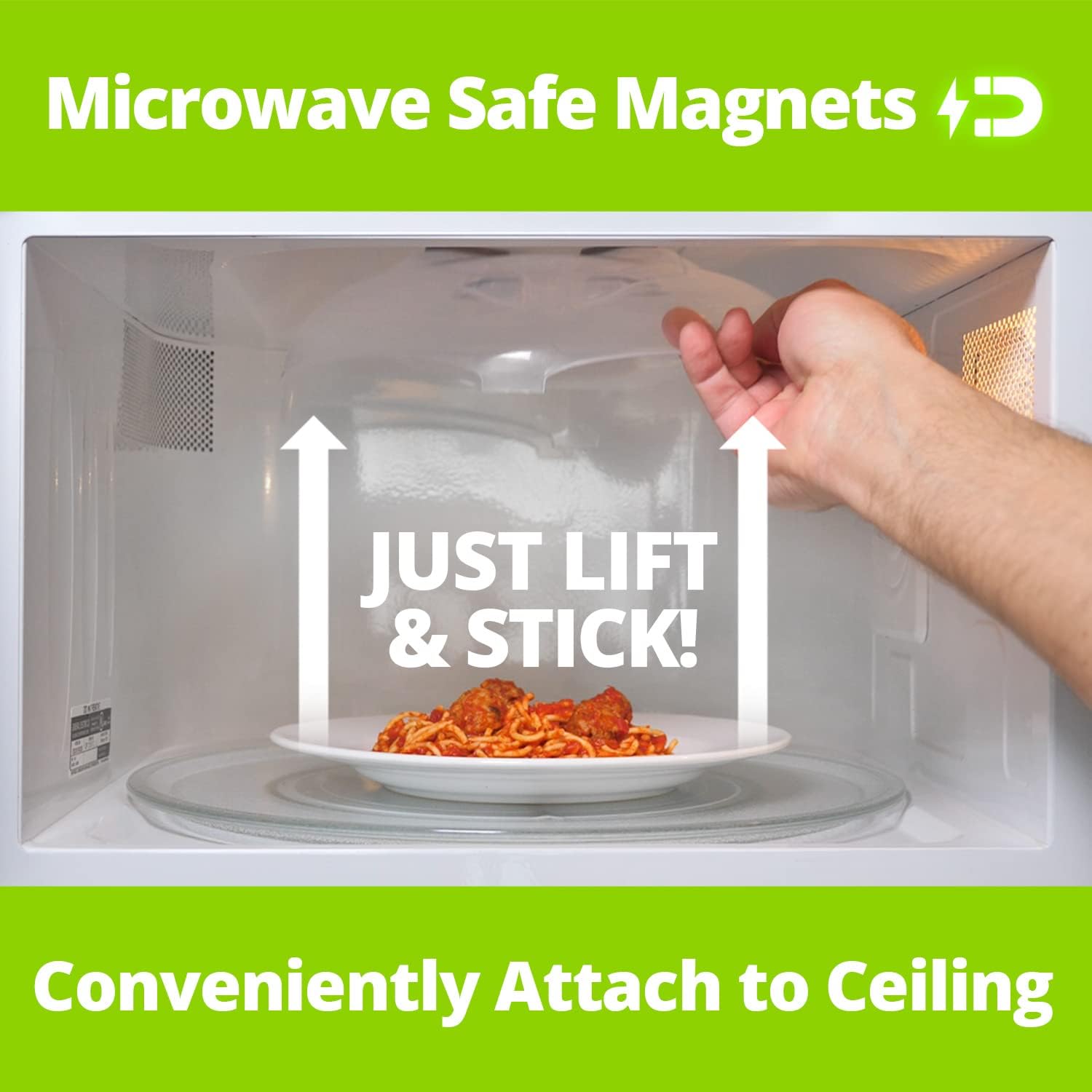 Oubaokki Magnetic Splatter Cover That Stores Inside Your Microwave