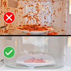 Oubaokki Magnetic Splatter Cover That Stores Inside Your Microwave