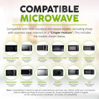 Oubaokki Magnetic Splatter Cover That Stores Inside Your Microwave