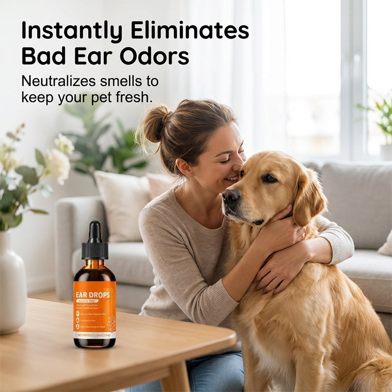 Natural Dog & Cat Ear Drop for Itching & Wax Build-Up