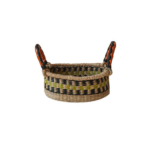 Artisan Hand-Woven Seagrass Storage Basket