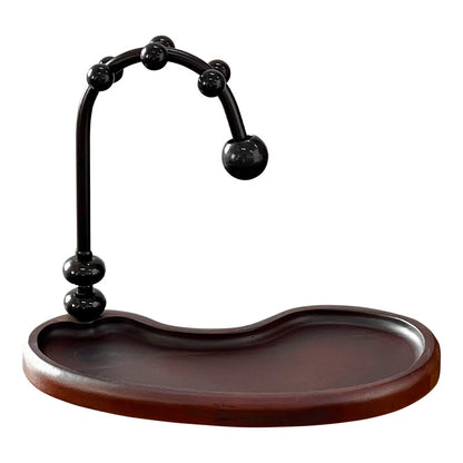 Premium Entryway Organizer with Walnut Finish Base