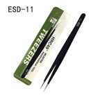 Anti-Static Precision Tweezers for Electronics, Jewelry & Watch Repair