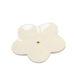 Minimalist Cement Incense Holder - Floral Series