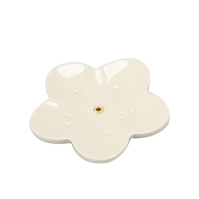 Minimalist Cement Incense Holder - Floral Series