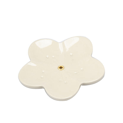 Minimalist Cement Incense Holder - Floral Series
